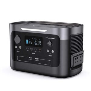 600W Portable Power Station Lithium Ion Battery Pure Sine Wave Solar Panel Wireless Charging Wireless Charging Flashlight