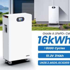 IP65 51.2V 200Ah 280Ah 300Ah Floor-Mounted LiFePO4 Home Solar Energy Storage 10kWh 15kWh 16kWh Residential Lithium Battery Pack