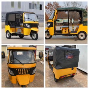 Three Wheeled Tuk Tuk With Customizable Exterior Colors Gasoline Tricycle Fuel Vehicle Suitable for African Road